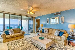 Gulf front living room