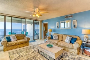 Gulf front living room