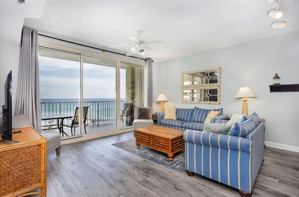 Gulf front living room
