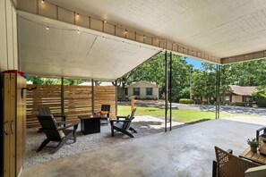 Enjoy covered outdoor space