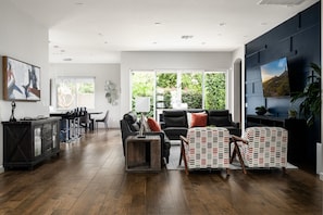 Spacious Open-Concept Living Room