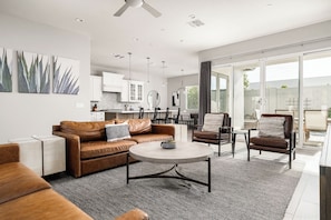 Professionally curated living room