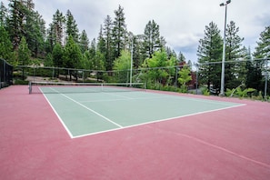 Tennis Court & Basketball Goal