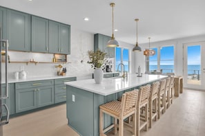 Fully stocked kitchen