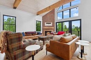 Living Room with Gas Fireplace