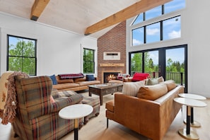 Living Room with Gas Fireplace