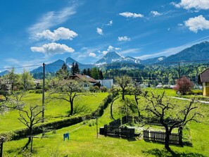 Sky, Mountainous Landforms, Mountain, Tree, Grass, Hill, Mountain Range, House, Highland