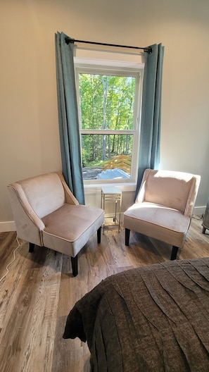 Sitting area in the master bedroom great for morning coffee or to read a book