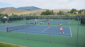 Steps from tennis and pickleball courts