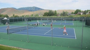 Steps from tennis and pickleball courts