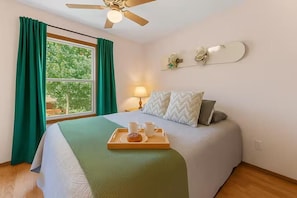 A quiet space to recharge after your daily adventures.- Unit B