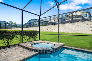 Private pool oasis with spa & BBQ