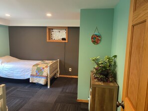 View from entering the room.
