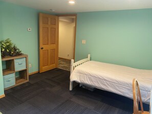 View of the hallway and room entrance.