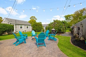 Gather around the inviting fire pit