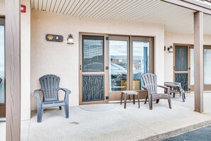 Semi-Private Patio | Single-Story, 1st-Floor Unit | 300 Sq Ft