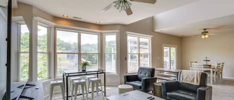 Sunrise Beach Vacation Rental | 3BR | 3BA | 2,150 Sq Ft | Stairs Required