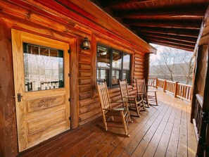 Enjoying rocking on the porch 