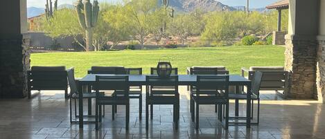Expansive View of Black Mountain from outdoor living area