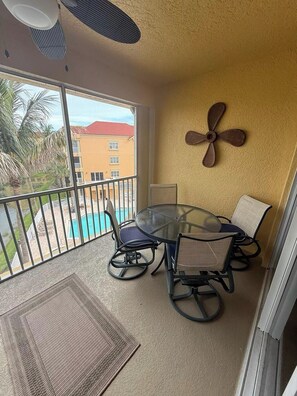 Lanai and Pool view