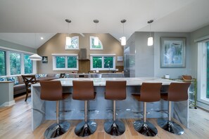 Expansive updated kitchen.
