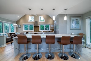 Expansive updated kitchen.