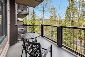 Balcony: Private balcony with scenic views, access from living room