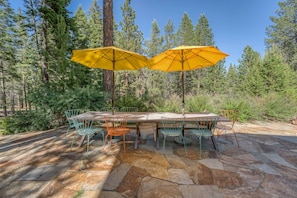 Outdoor dining table
