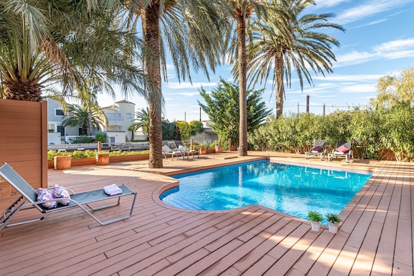 Schwimmbad des Ferienhauses