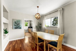 Enjoy meals in the spacious dining room