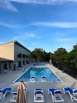 Rain or shine, the Aquatic Center is the perfect place to swim, soak, and unwind—available to Treetop guests with a pass.