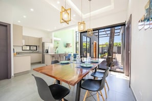 Dining Room Table/ Kitchen Area. Table seats 6 people