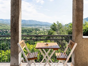Furniture, Outdoor Furniture, Hill, Table, Outdoor Table, Chair, Mountain Range, Hill Station, Balcony, Kitchen & Dining Room Table