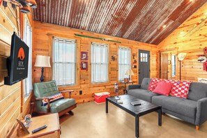 Interior view of Unit 3.  Note that the sofa is a twin sofa sleeper.
