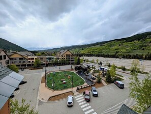 Balcony view - Dercum Square (mini golf course in the summer and ice skating in the winter) #summer