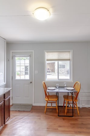 seating for two at the table