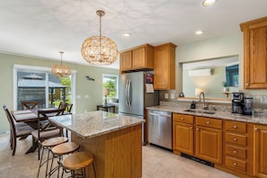 Kitchen with island