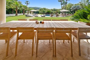 Terrace dining area