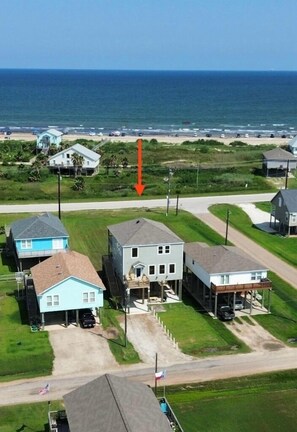 Home overlooking ocean