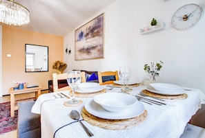 Bespoke dining area made for a lovely evening meal.