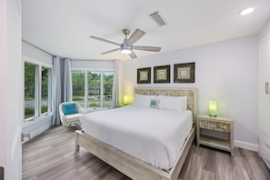 Enjoy the bedroom with King bed