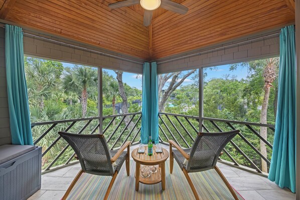 Relax on the screened porch!