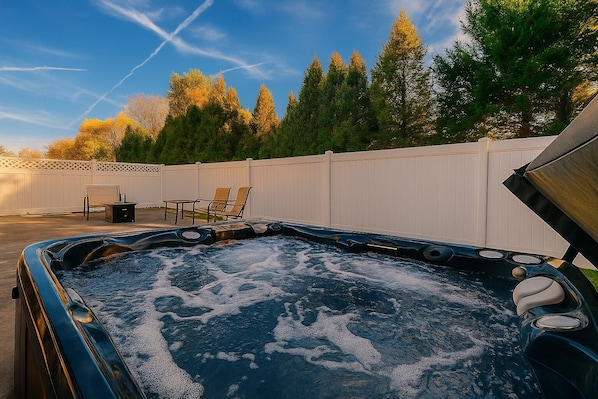 Private sunset serenity by the hot tub!