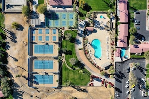 Pickleball, tennis courts and fitness center for guest use!