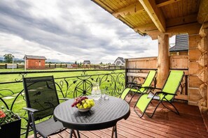 Blick vom Balkon