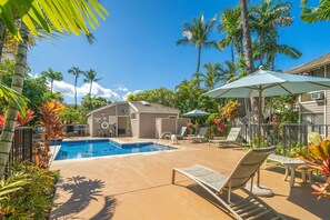 Soak up the Maui sun poolside, surrounded by tropical vibes and swaying palms—your perfect island recharge spot awaits. 🌴☀️ #LuxeMauiEscape