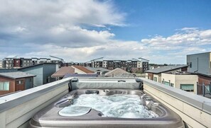 Rooftop Deck with Private Hot Tub and Mountain Views