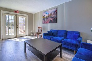 Living Room with Entrance to Front Deck