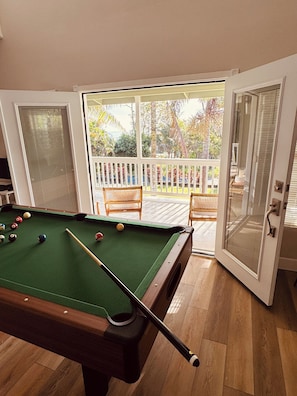 Upstairs Pool room