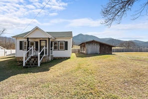 The front of the house. Beautiful views in every direction.